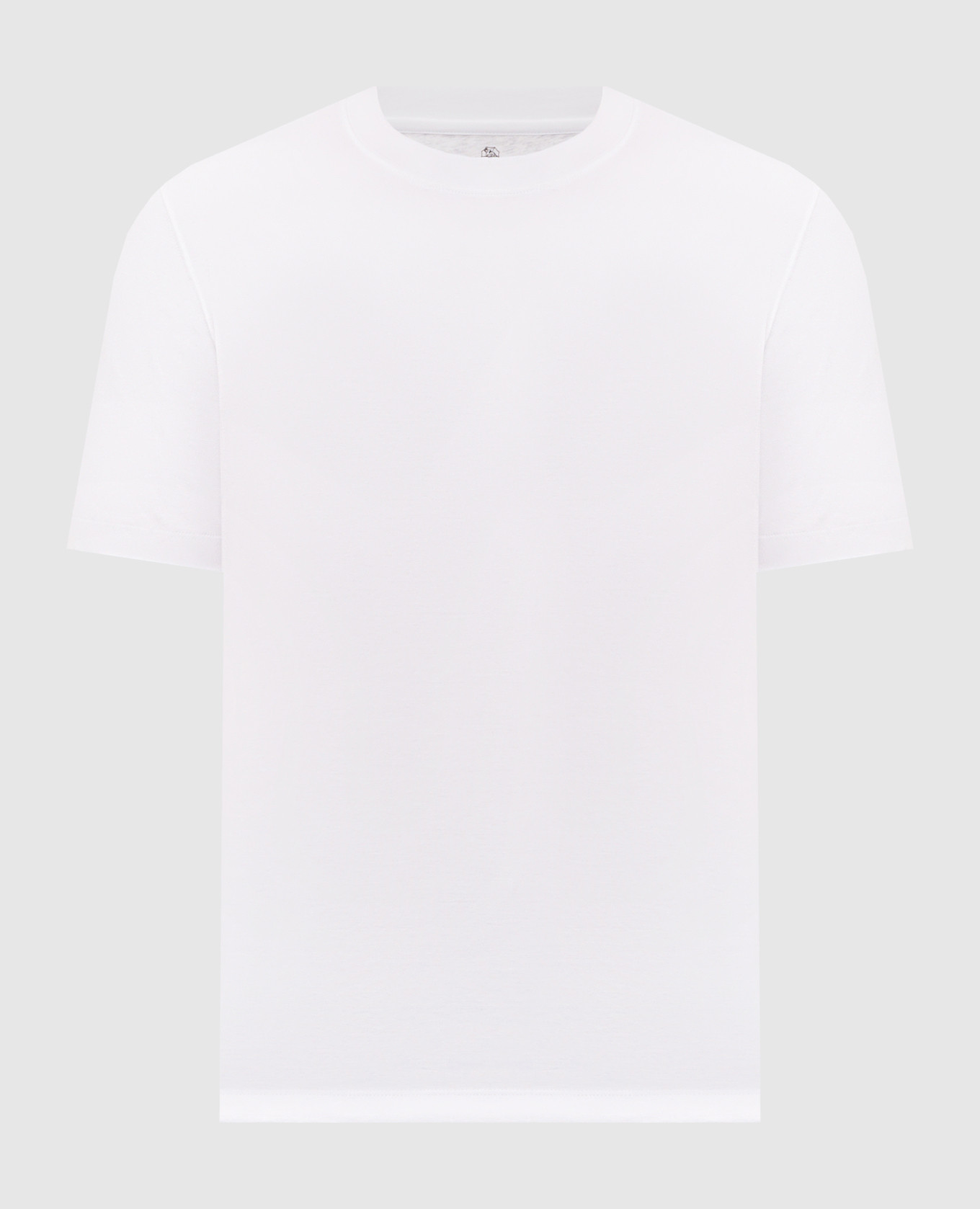 White straight-cut T-shirt
