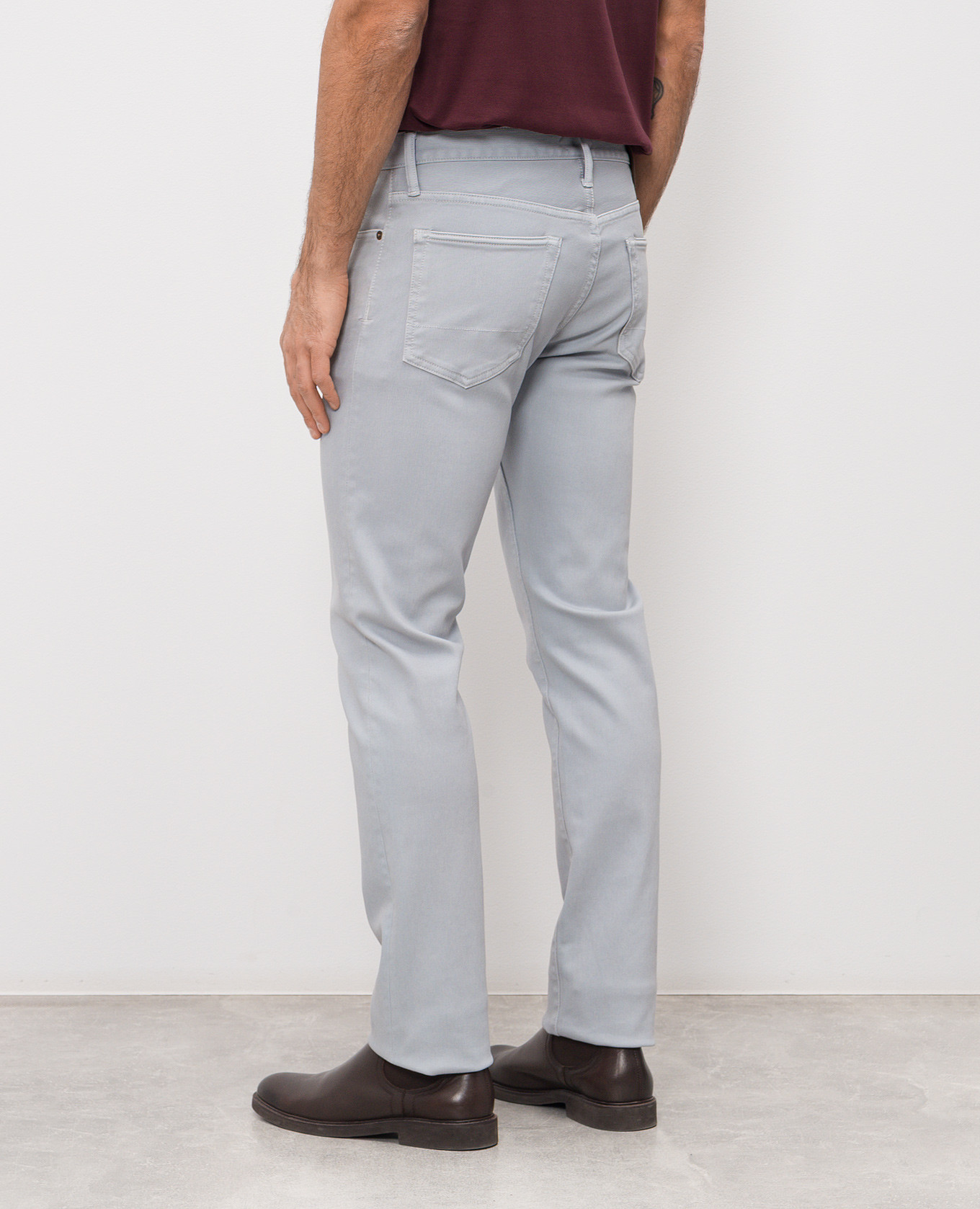 

Blue jeans with logo patch Tom Ford, Light blue