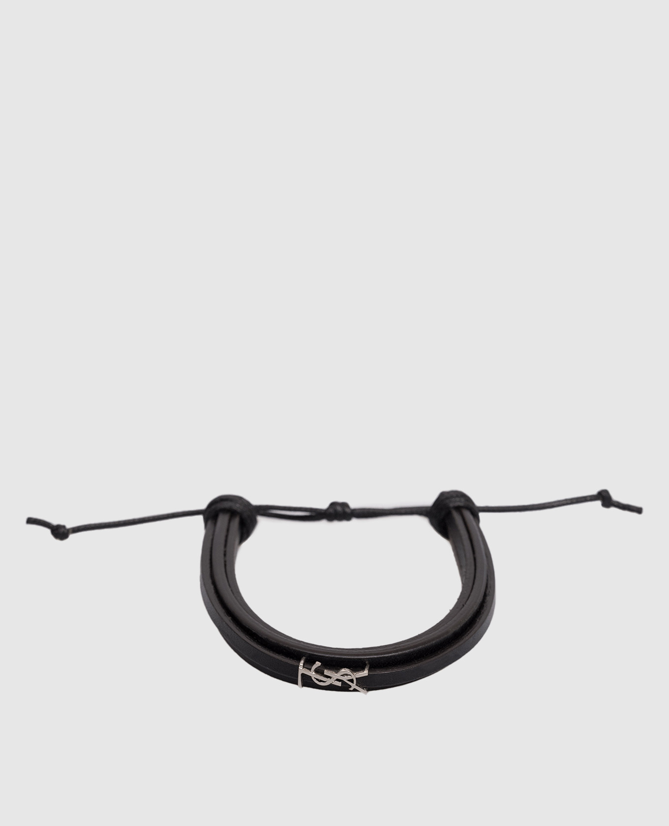 

Cassandre black leather bracelet Saint Laurent