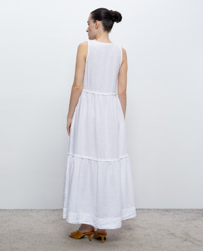 Peserico White linen dress M02407T001617