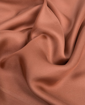 Saint Laurent Terracotta silk scarf with Cassandre pattern 8599153Y039