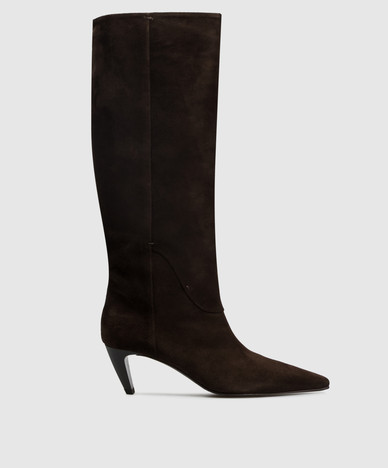 Botas de ante marrón
