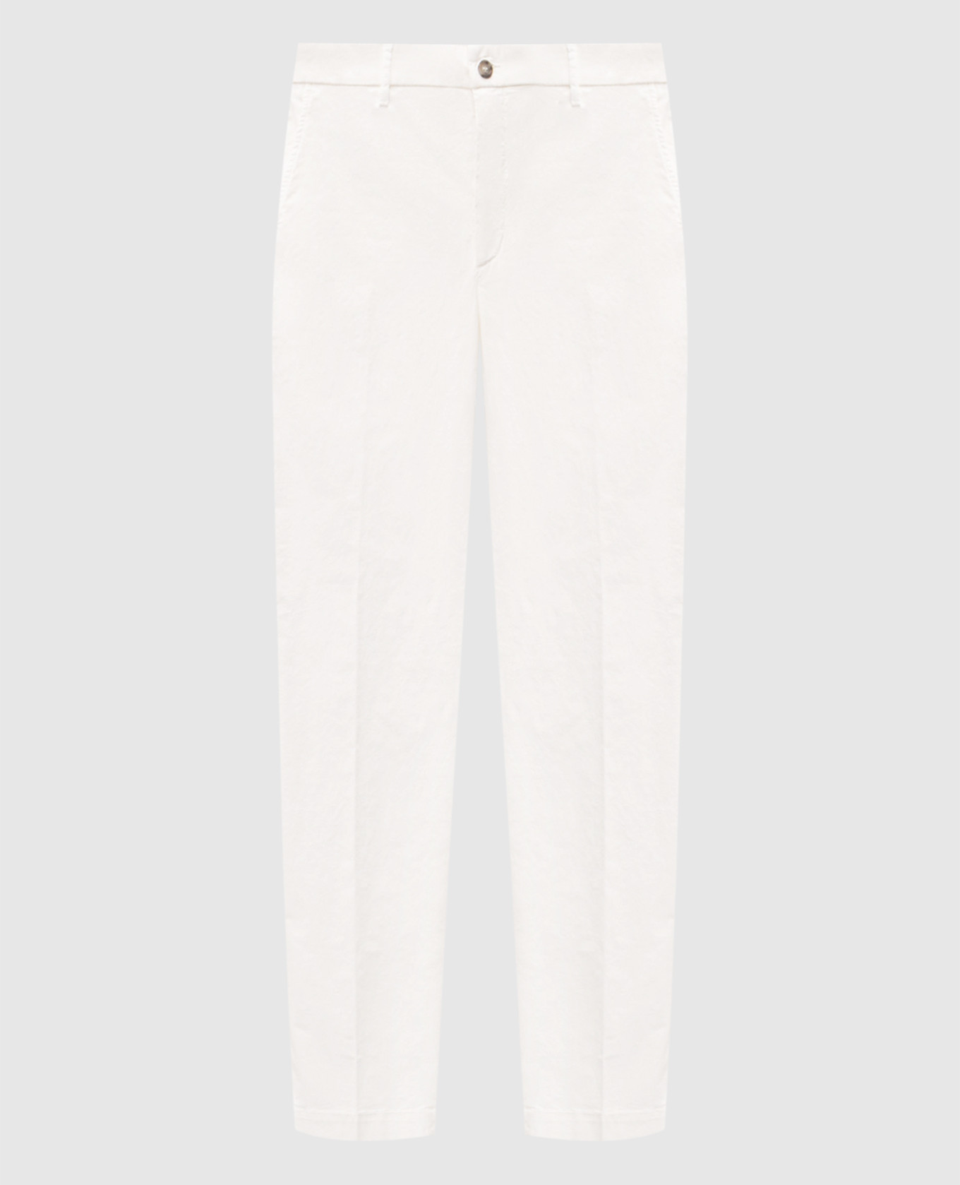 White pants with logo