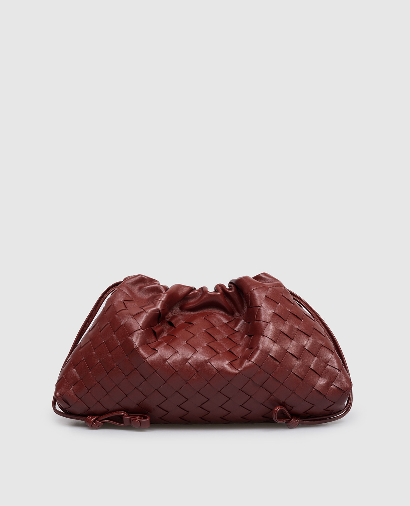 Red leather pouch bag Notte