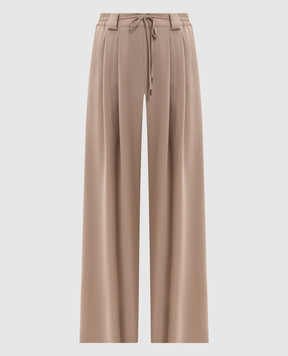 Ermanno Scervino Beige wool pants D492P361YXJ