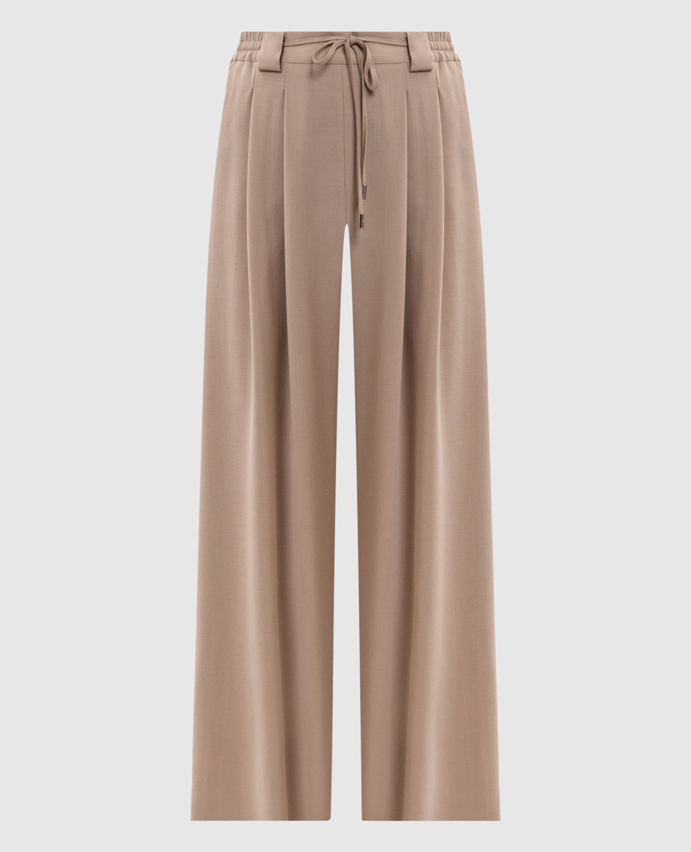 Pantalones de lana color beige