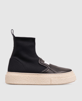 Maison Margiela MM6 Black combination snooker shoes 839283640