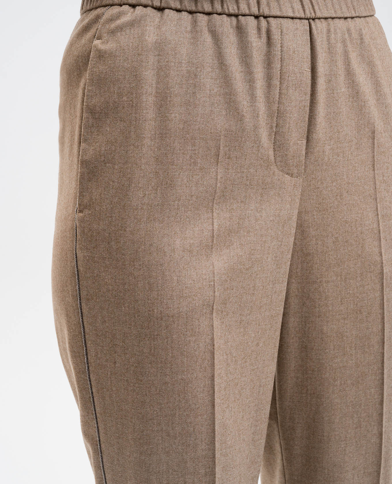 

Beige wool and cashmere pants Peserico