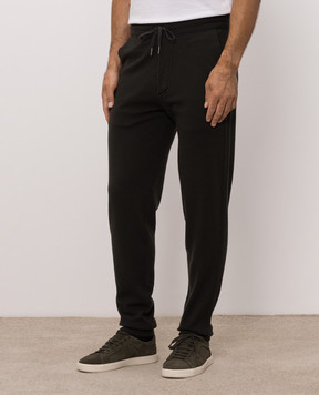 Tom Ford Dark green cashmere and wool sweatpants KAL030YMK110