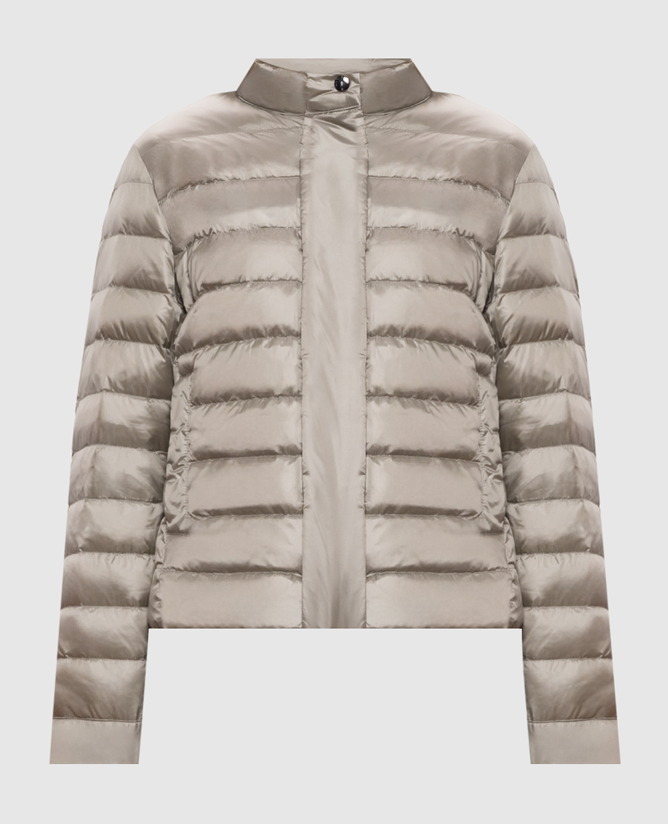 Gray down jacket