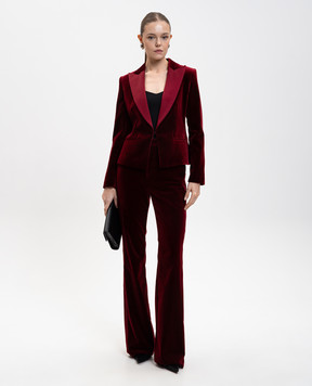Max Mara Red velvet jacket Eolie EOLIE