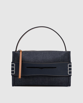 JW Anderson Blue denim bag Loafer HB0716FA0495