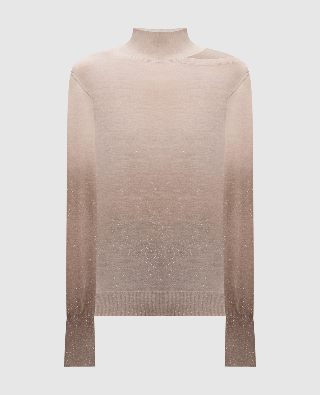 

Beige wool golf with lurex Peserico