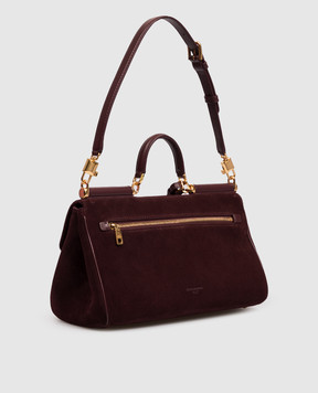 Dolce&Gabbana Burgundy suede bag My Sicily BB7782BO903