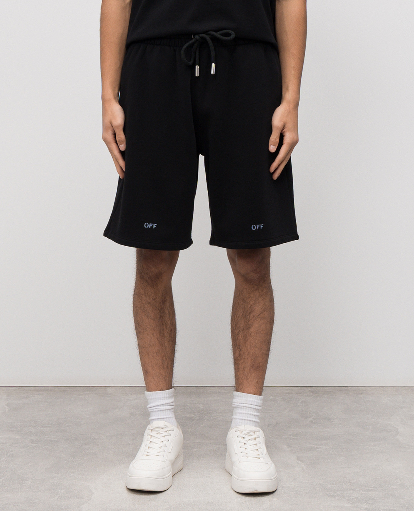 

Black shorts with logo print Off-White