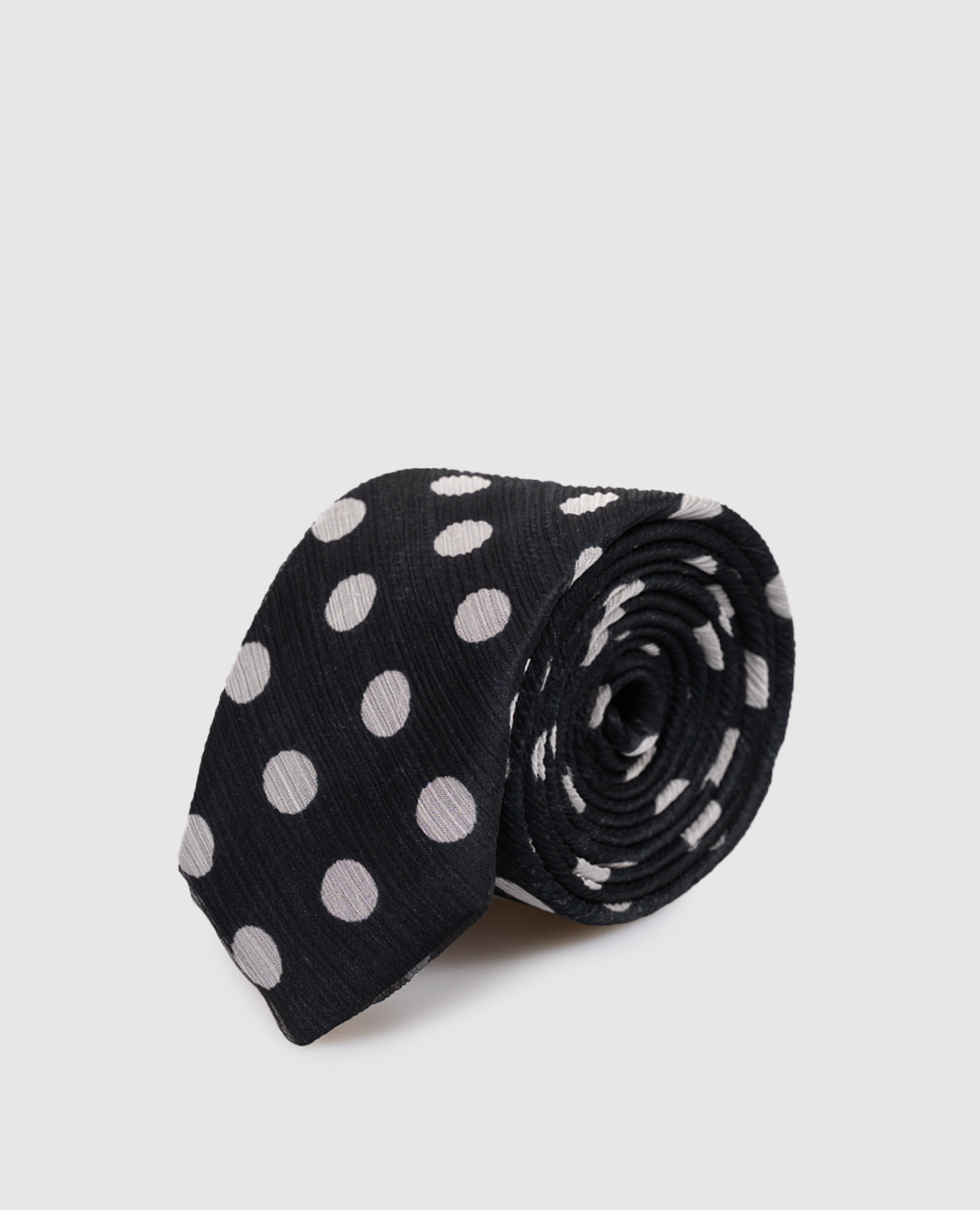 

Black polka dot silk tie Ermanno Scervino