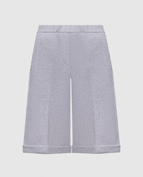 Peserico Grey Bermuda shorts with lapels A04118J007449