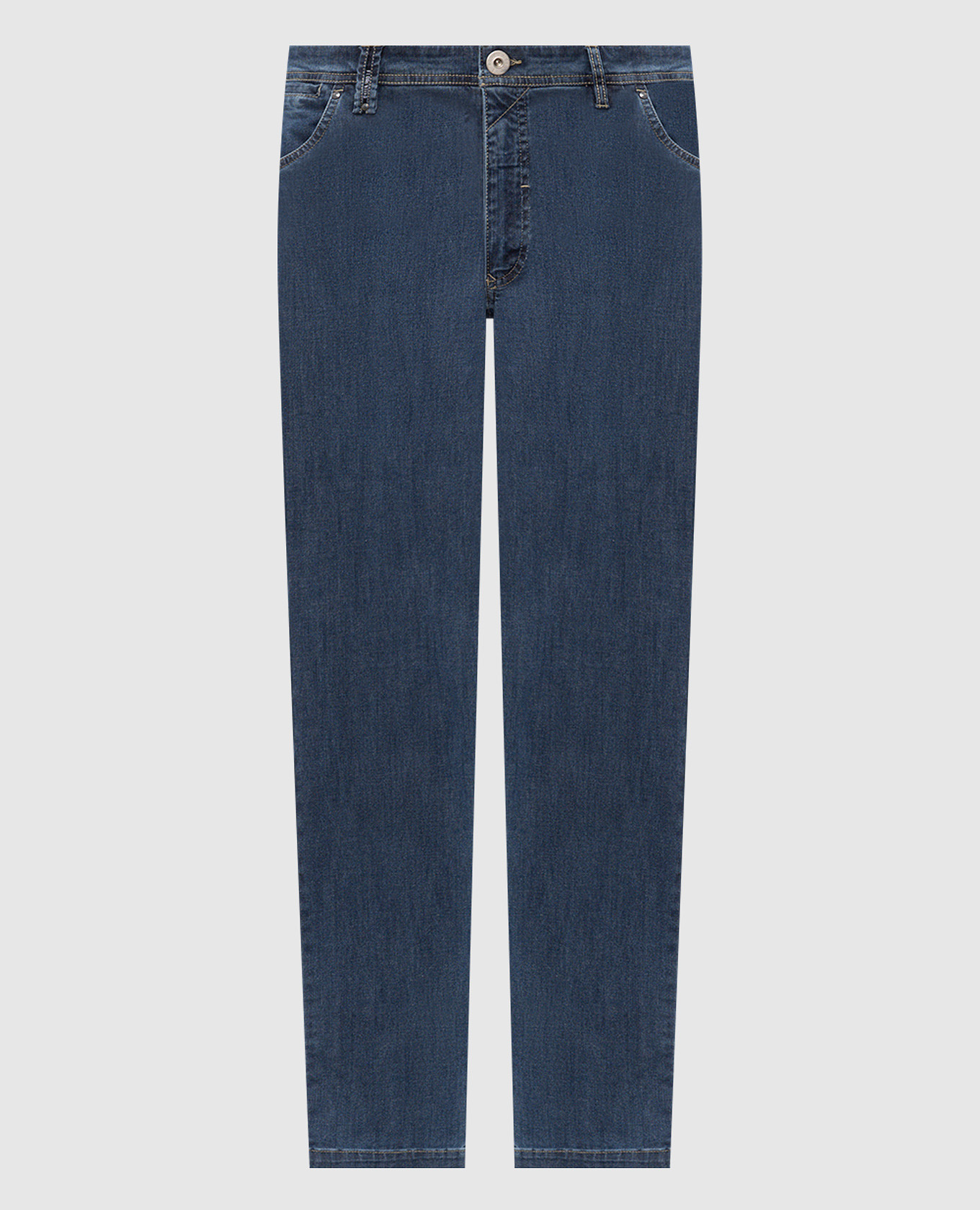 Blue jeans with logo patch Florentino