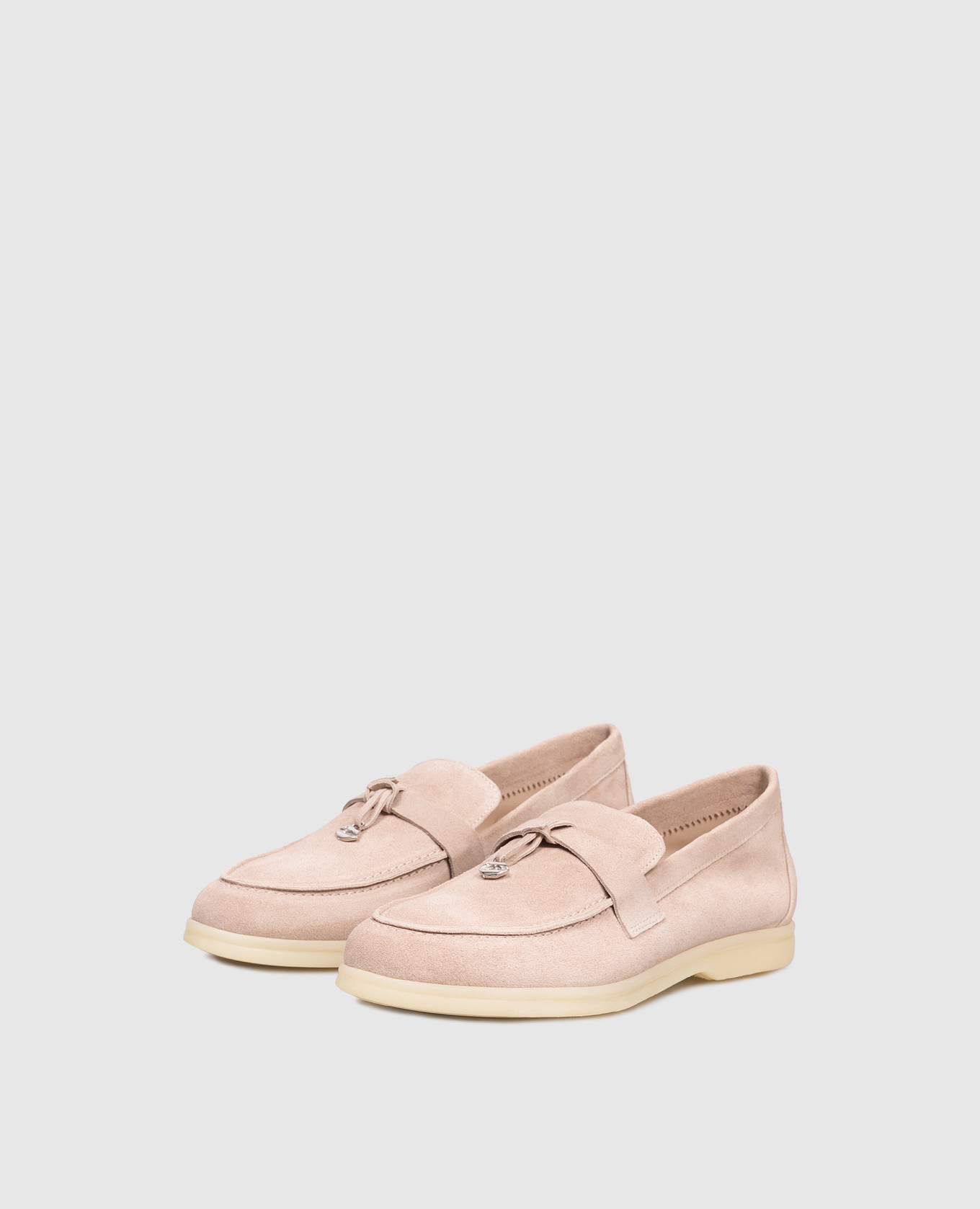 

Beige suede loafers Babe Pay Pls