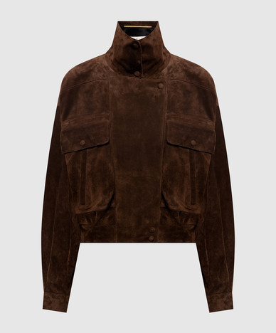 Brown suede jacket