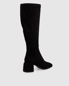 Sergio Rossi Black suede Convex boots B17040MCAZ01