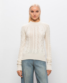 Ermanno Scervino Ivory cashmere sweater D495M734YUT
