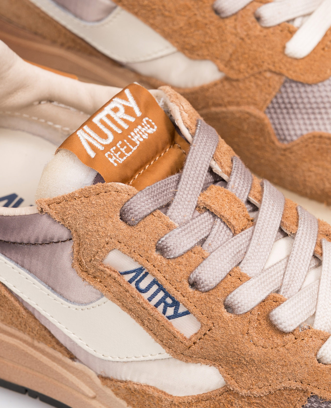 Brown REELWIND combination sneakers AUTRY 5