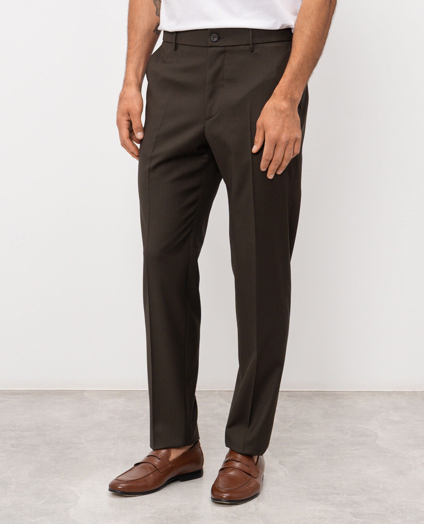 

Brown wool pants Peserico