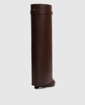 Givenchy Brown leather Shark Pinch boots BE703XE1J7