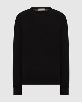 Cashmere&Whiskey Black wool, silk and cashmere jumper 472
