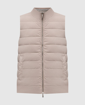 Peserico Beige down vest R530773604I