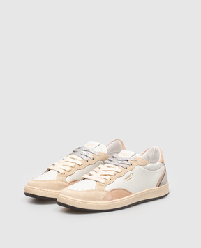 Twinset Leather sneakers with logo print 262TCP098