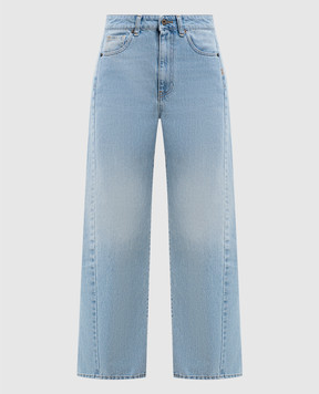 Solotre Blue jeans with a worn effect M1AB0135