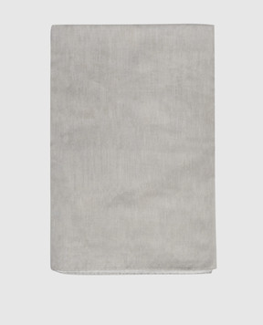 MooRER Gray scarf with silk MURRAYFCS