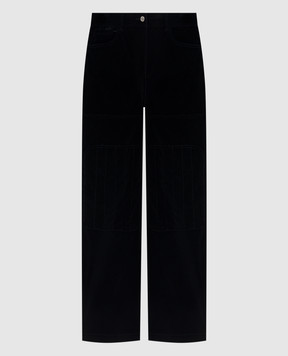 Twinset Black velvet pants 252AT2161