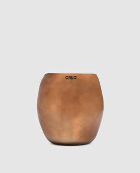 Onno Cape Copper L candle with Zanzibar scent in a glass candle holder ON542Z