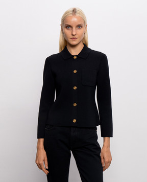 Saint Laurent Blue wool cardigan A0044ZY76TR