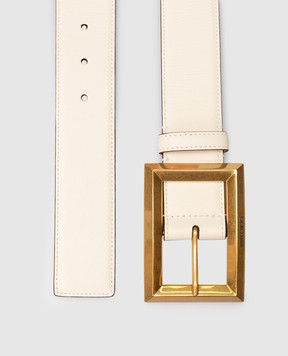 Jimmy Choo White leather belt ARLIE ARLIEPKR
