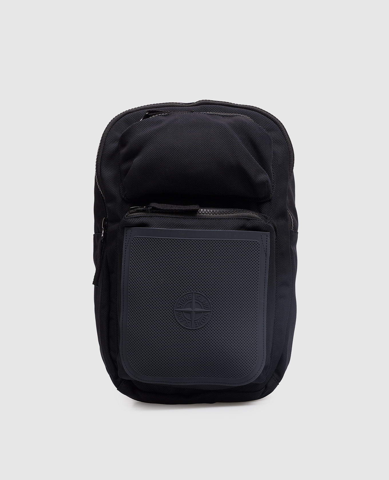 

Blue sling bag with textured logo Stone Island