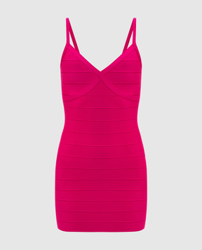 Herve Leger Pink mini dress After Party 46HLFT8571193