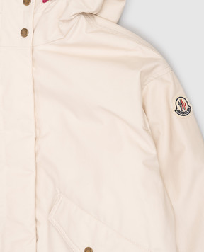 Moncler ENFANT Children's beige down jacket Eucalyptus L19541A0002654ARP1214