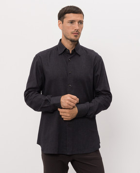 Stefano Ricci Navy blue cotton shirt MC008422BN3029