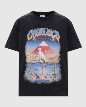 Casablanca Gray T-shirt Egypt As It Was WPF26JTS08201