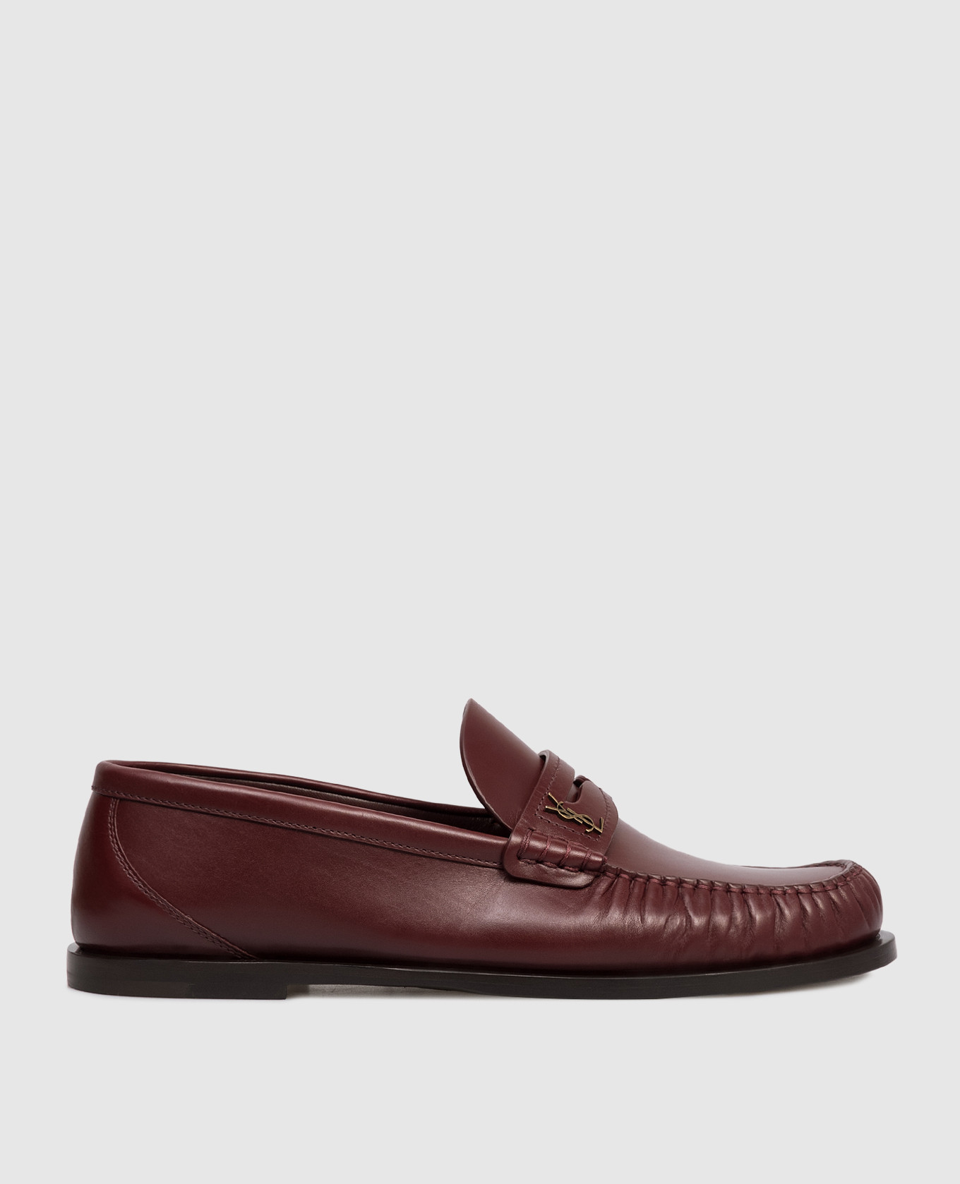 

Burgundy leather loafers LAURENT Saint Laurent