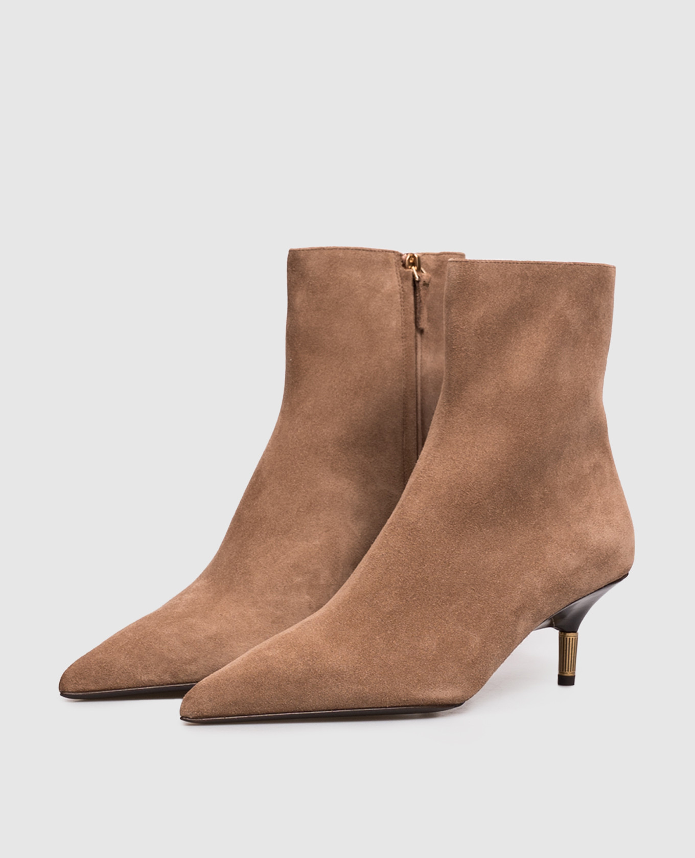 Bella brown suede ankle boots Khaite 2