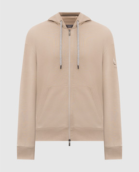 Peserico Beige sports jacket with logo patch R57009J0DK00088