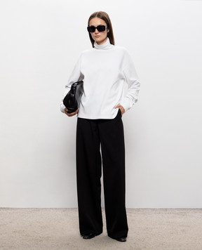 The Row Farah black wool and cashmere pants R000595W4675