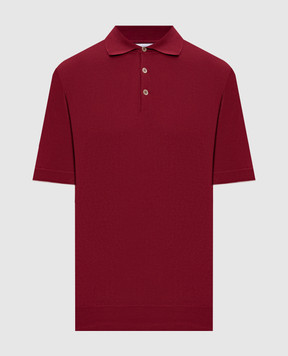 Brunello Cucinelli Burgundy polo M29800125