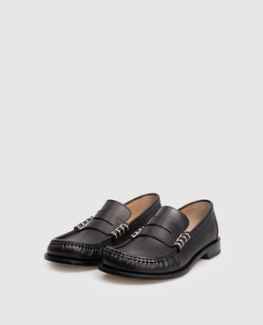 JW Anderson Black leather loafers MO0002LA0391