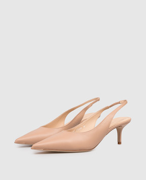 Babe Pay Pls Beige leather slingbacks 215604KO